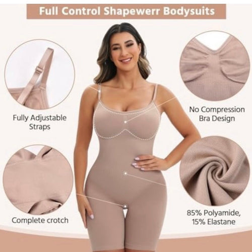 "Sculpted Core™ Seamless" High Compression Torso Shaper (beige)